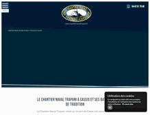 Tablet Screenshot of chantiernavaltrapani.fr